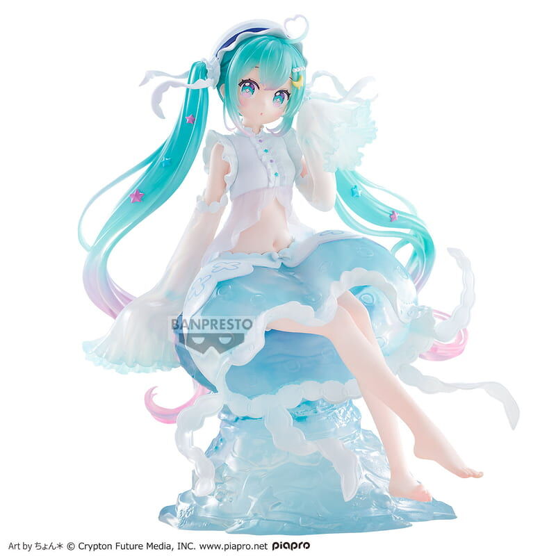 預購26/08 BP 代理版 景品 初音未來 BANPRESTO EVOLVE Clearluxe 水母造型