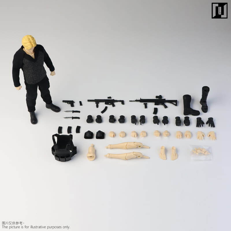 預購26/Q3 Mirrfig 代理版 可動 1/12 精瘦男素體 白膚黃髮 豪華版