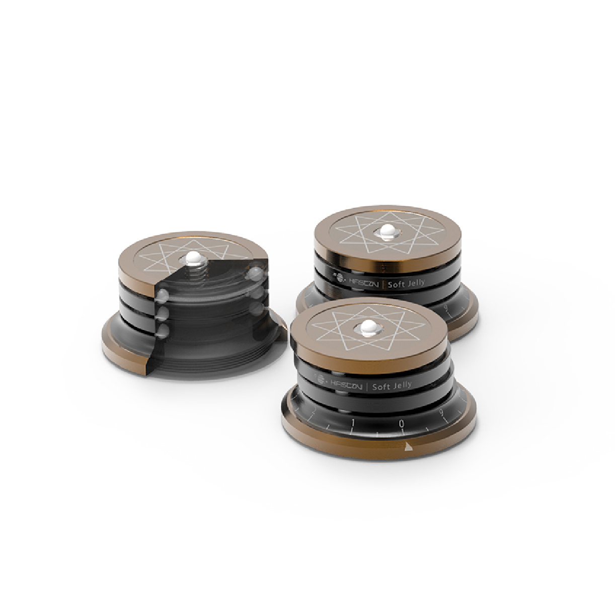 HiFiStay SOFT JELLY 多顆腳墊與內部結構展示