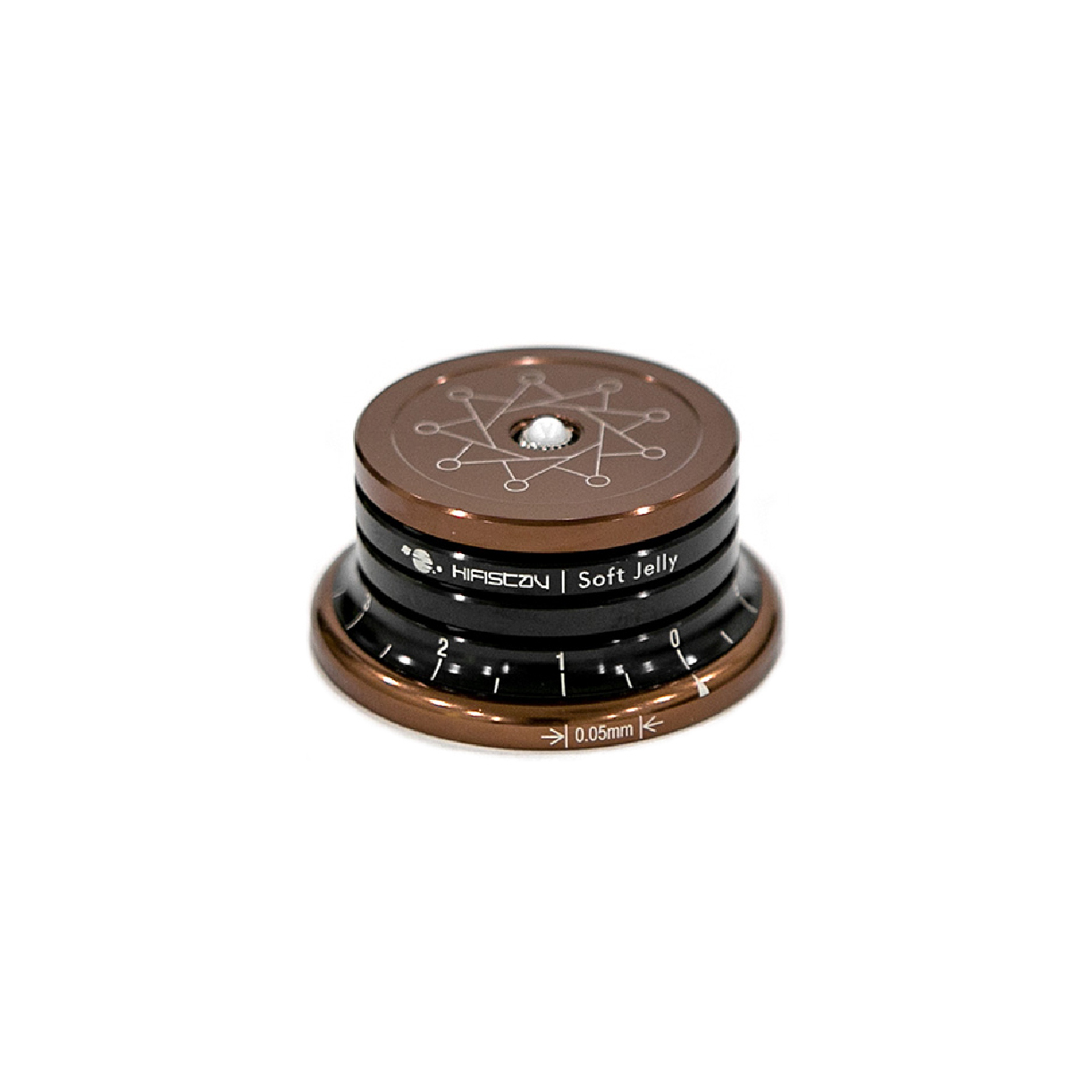HiFiStay SOFT JELLY 棕色頂層與底座單顆產品外觀