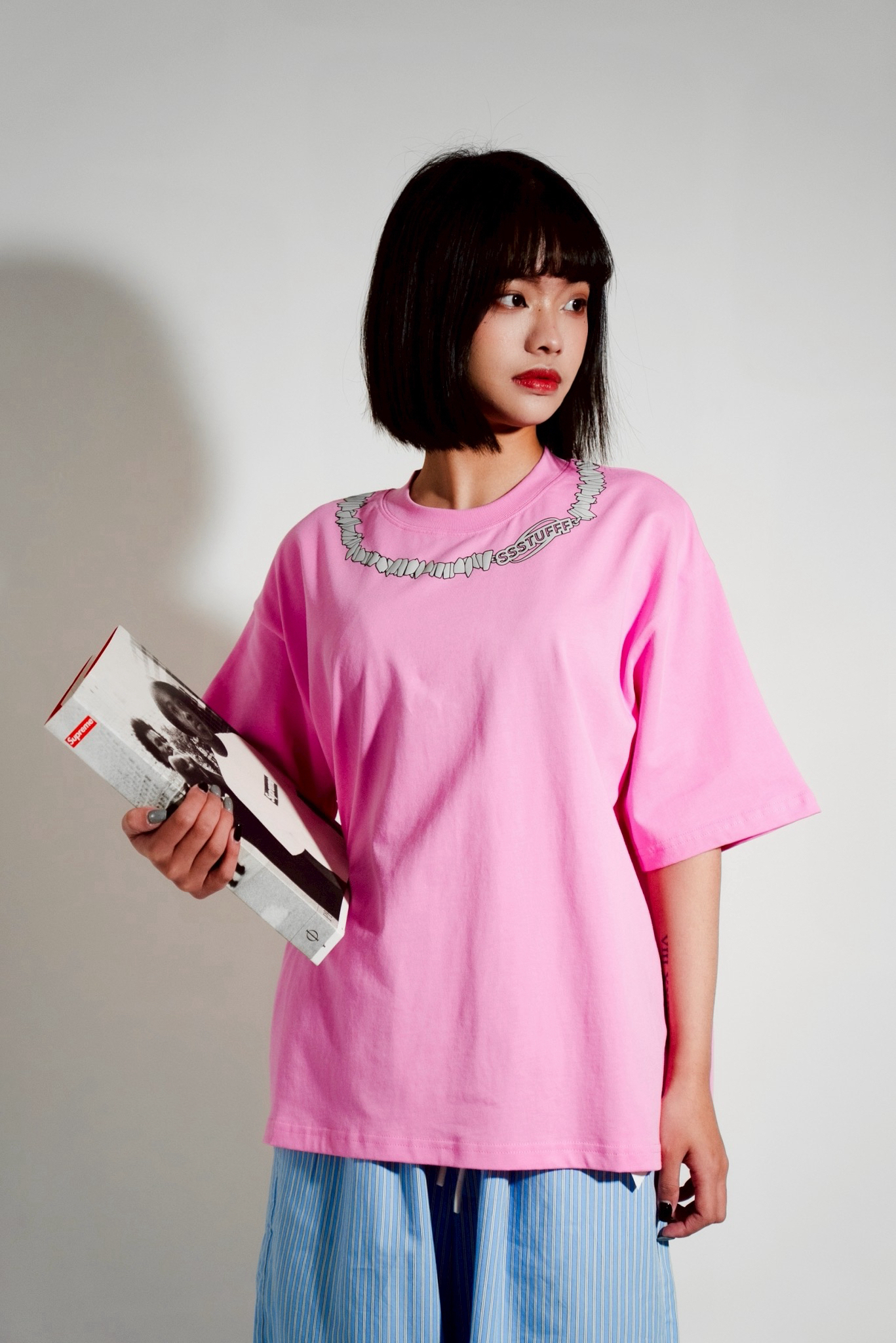 【Focus Store】現貨秒發 SSSTUFFF SS26 Necklace Puff Tee 項鍊短袖 SSS-SS26-TEE01