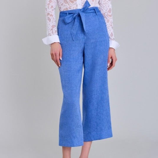 1AF0323-154 [ANNE FONTAINE] Tao Pants Denim Blue #P26F193534 (EU)