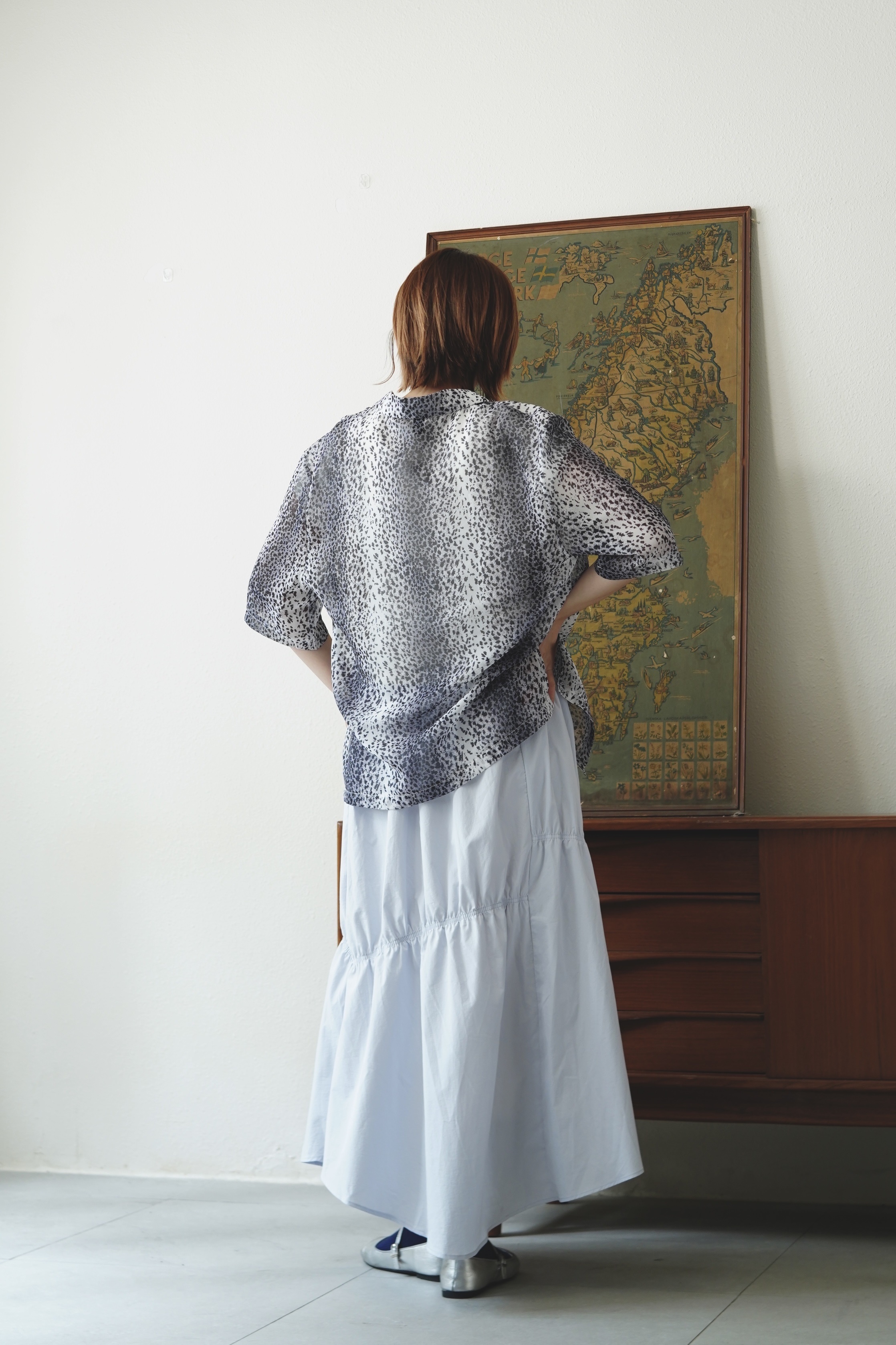 不規則下擺傘裙 - SK63983