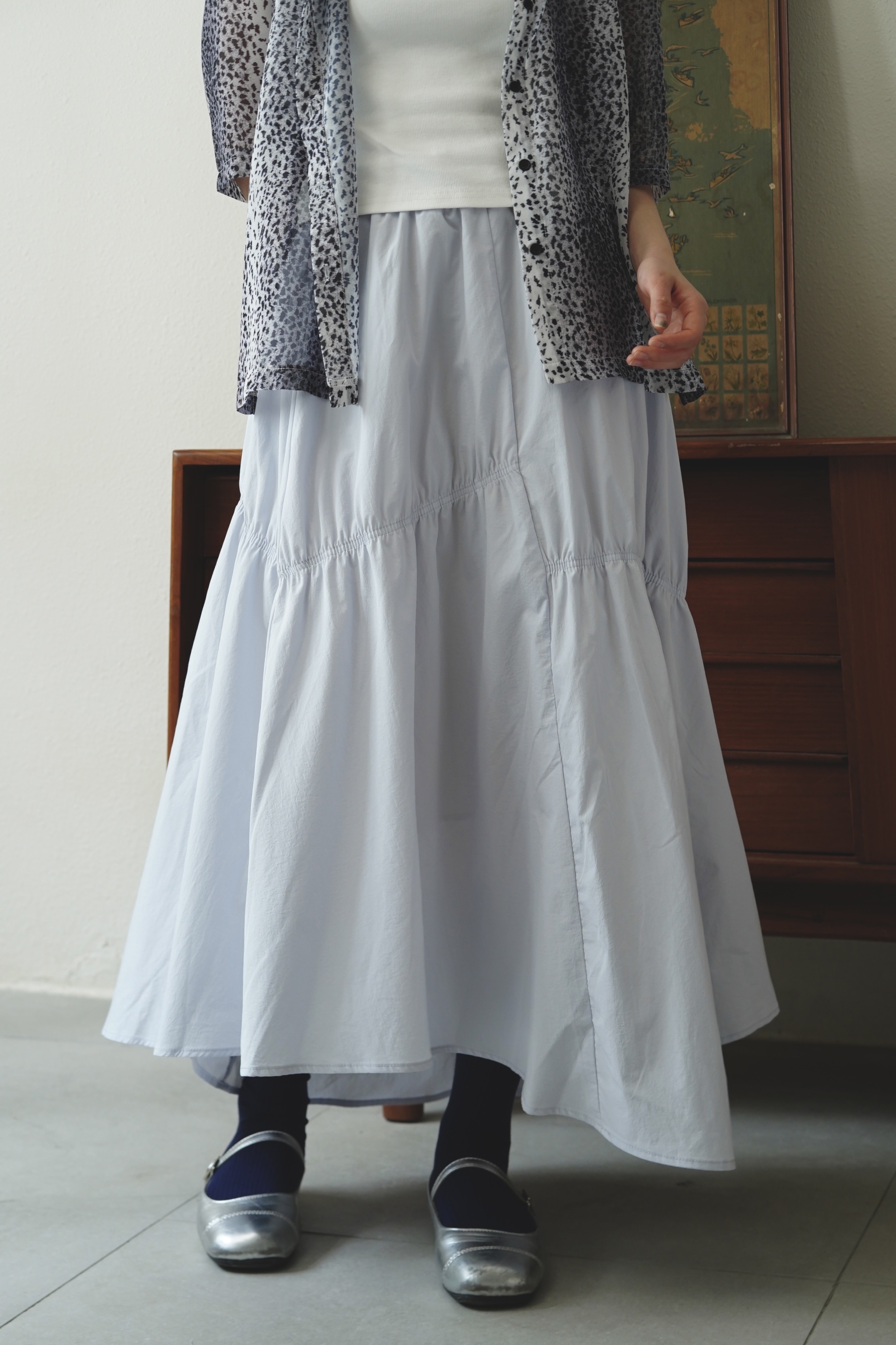 不規則下擺傘裙 - SK63983