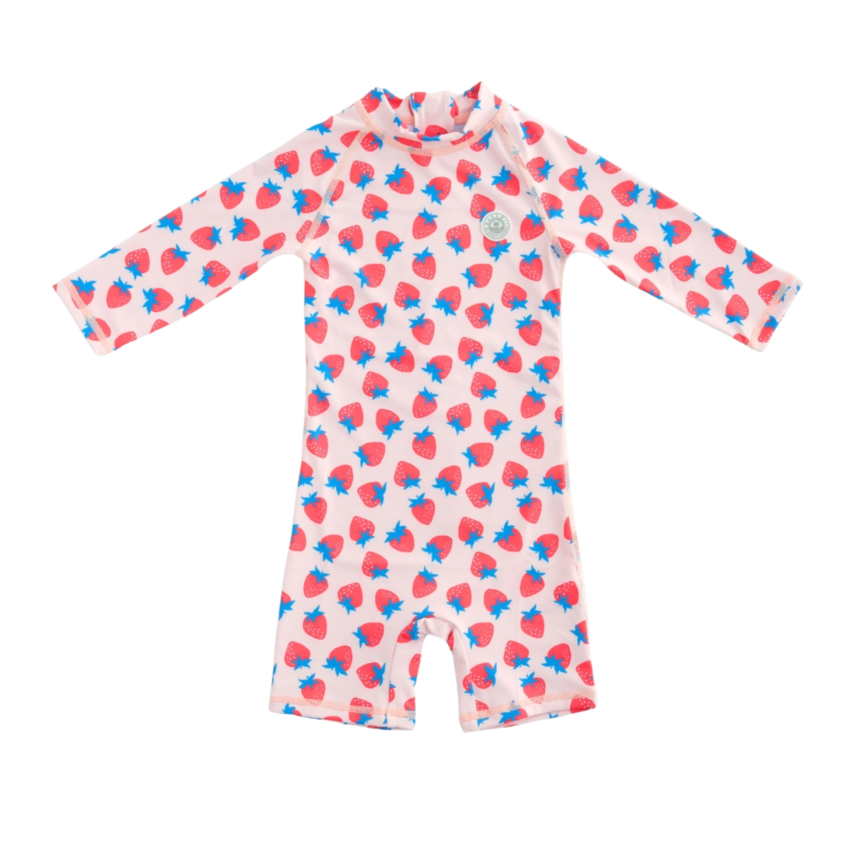 〖 Badawii 〗粉色草莓baby防曬連身泳衣