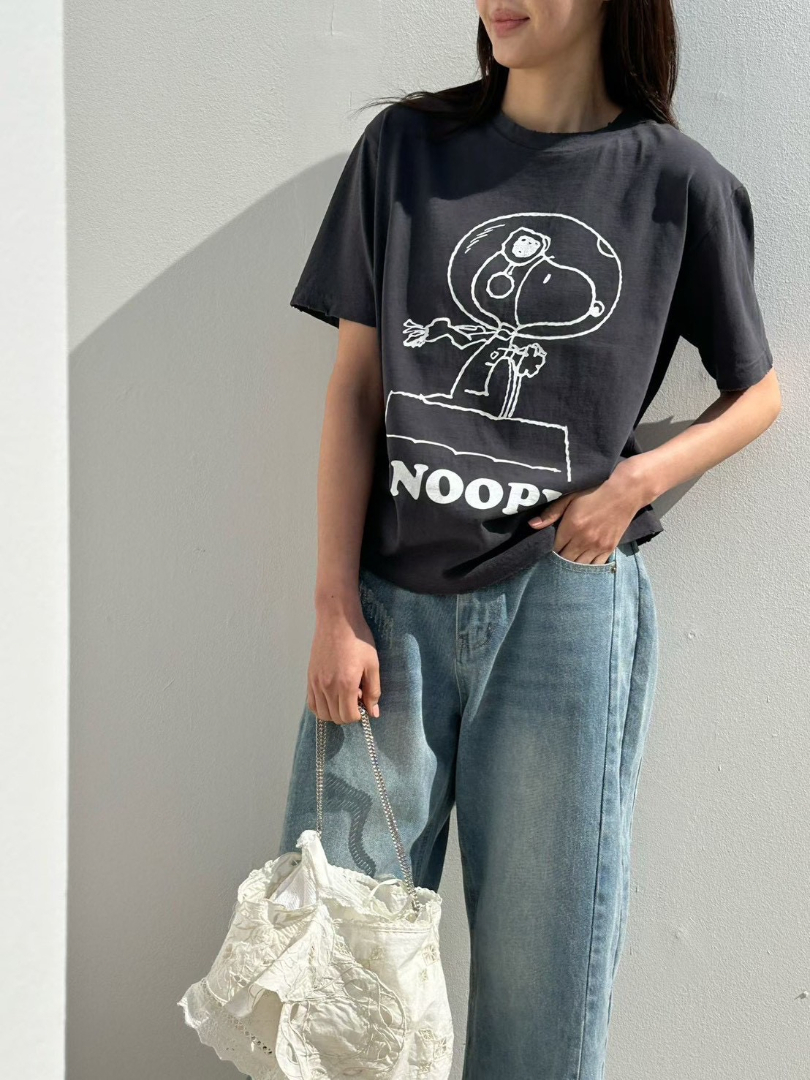 Snoopy童趣印花棉T｜減齡百搭休閒短袖上衣