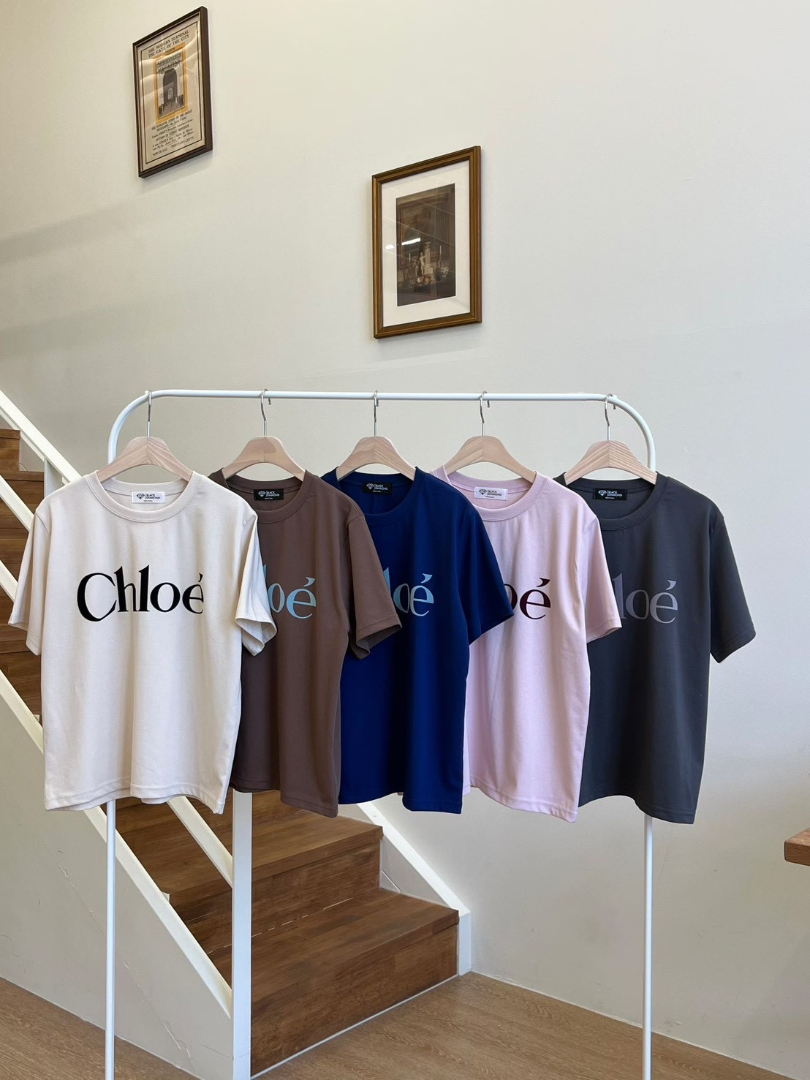 法式字母圓領棉T｜質感百搭簡約短袖上衣