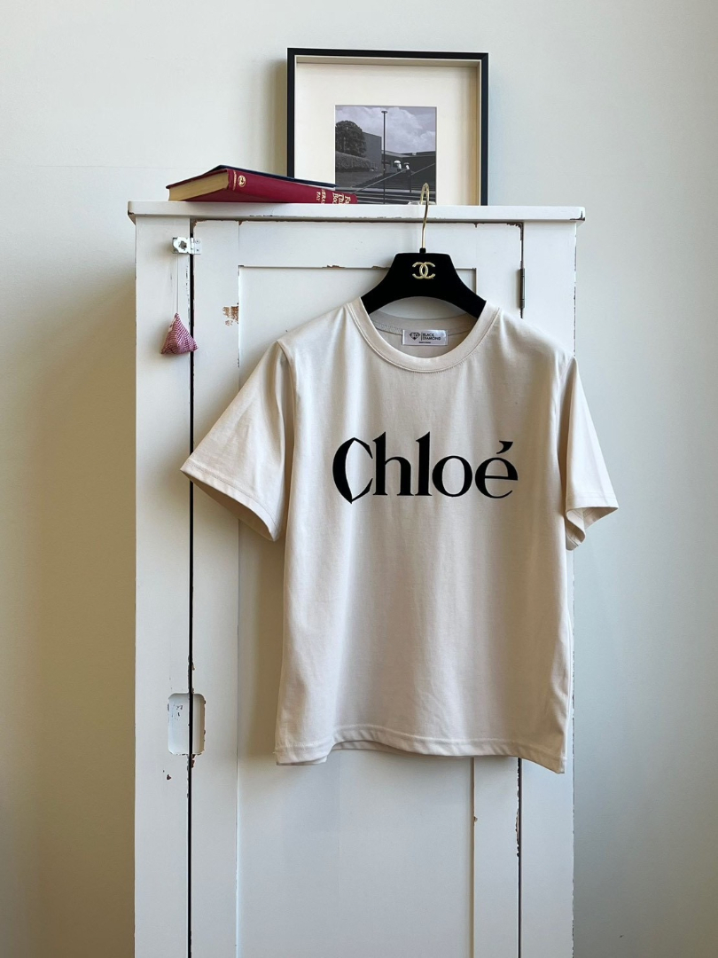 法式字母圓領棉T｜質感百搭簡約短袖上衣