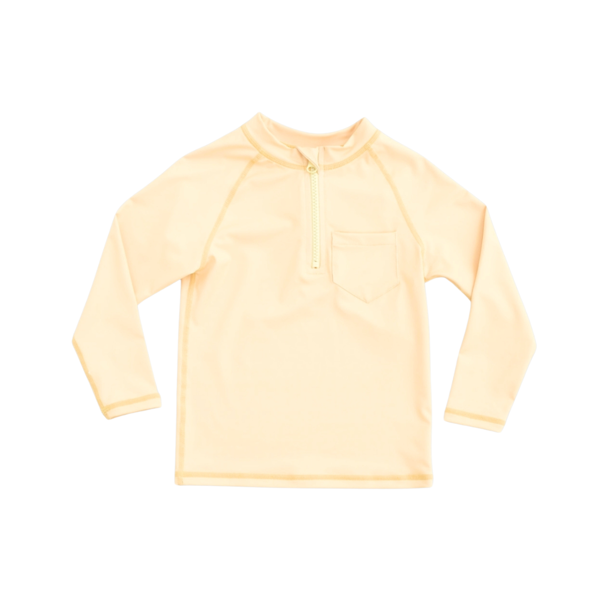 〖 Badawii 〗淺黃長袖防曬泳衣