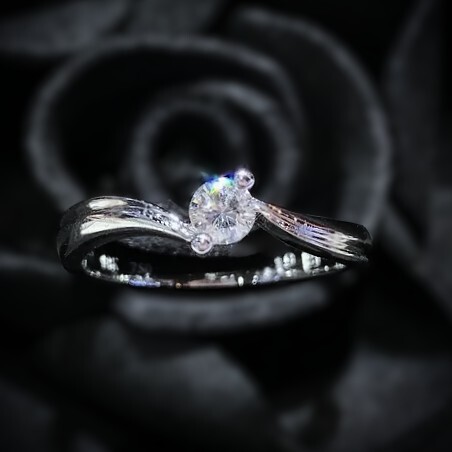 全新18K白金 【單粒19份鑽石】經典2爪戒指