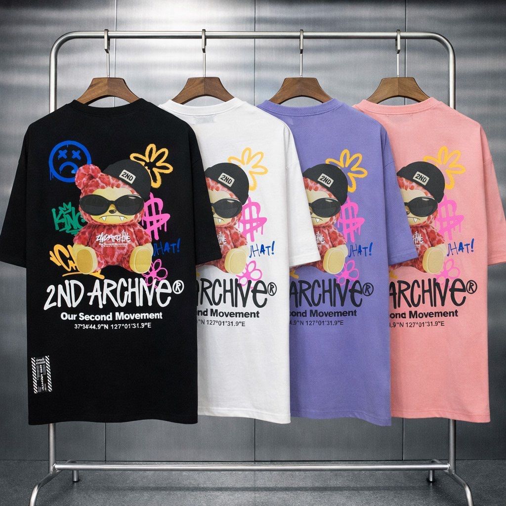 英文字圖案短袖Tee 2nd-343T