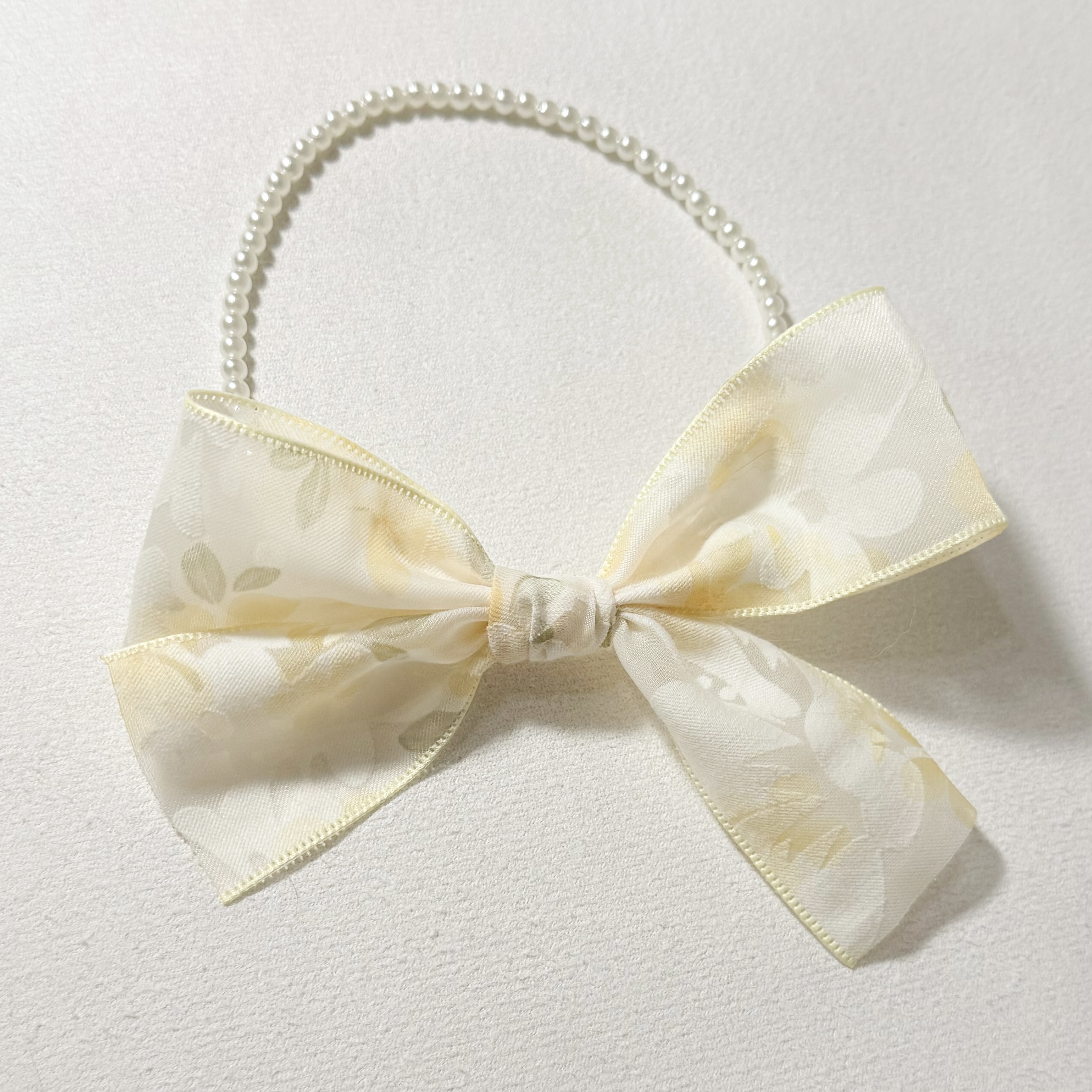 【Flora de Soie】絲花織夢・法式歐根紗珍珠飾領