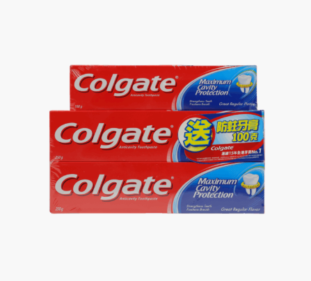 Colgate 清新味牙膏250g 2支 送 100g 1支