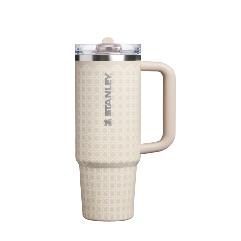 STANLEY 防漏吸管隨手杯 0.88L / 米杏藤編