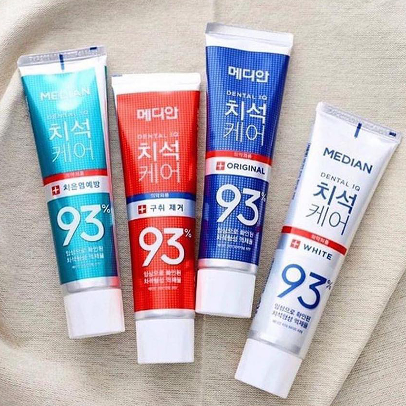 韓國 Median 93% 強效 淨白 去垢 牙膏120g 潔白