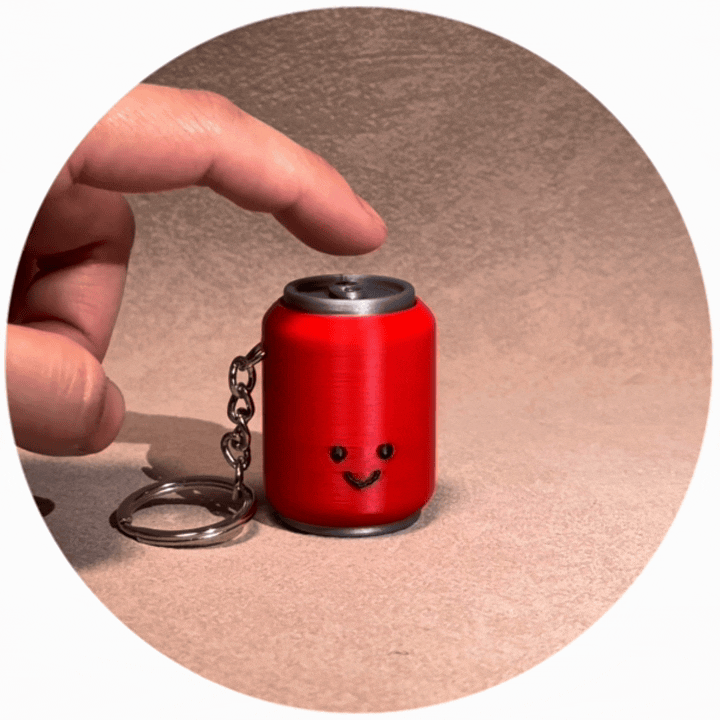 微笑星球 - 可樂罐 | 解壓按鍵匙扣