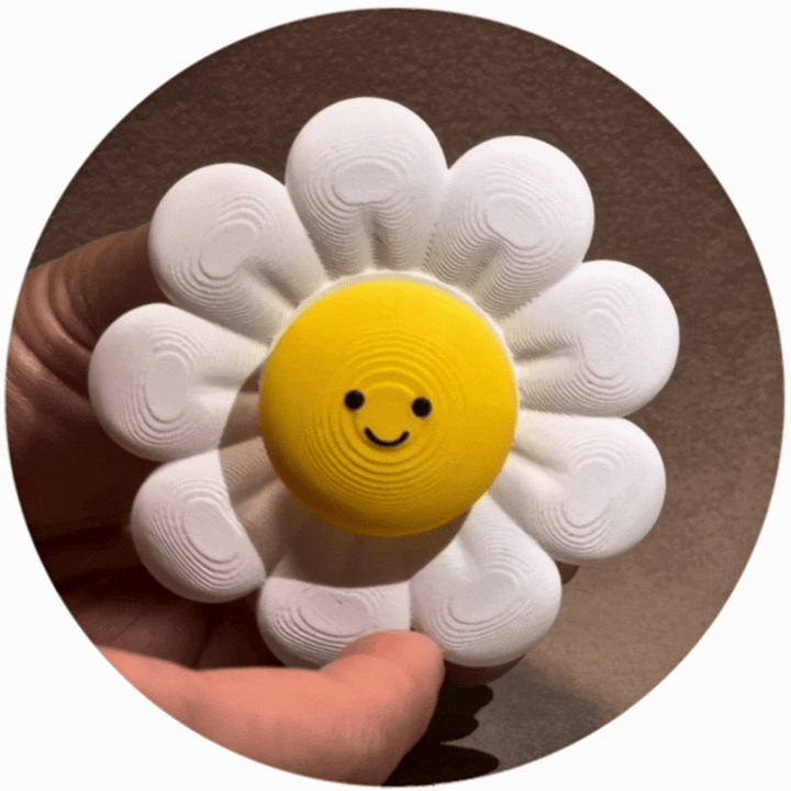 微笑星球 - 小雛菊 | 解壓按鍵 (可旋轉)