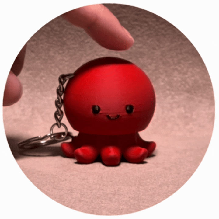 微笑星球 - 八爪 | 解壓按鍵匙扣