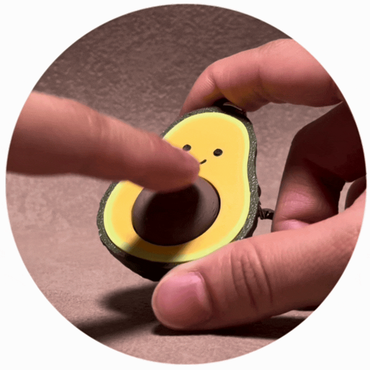 微笑星球 - 果果 | 解壓按鍵匙扣