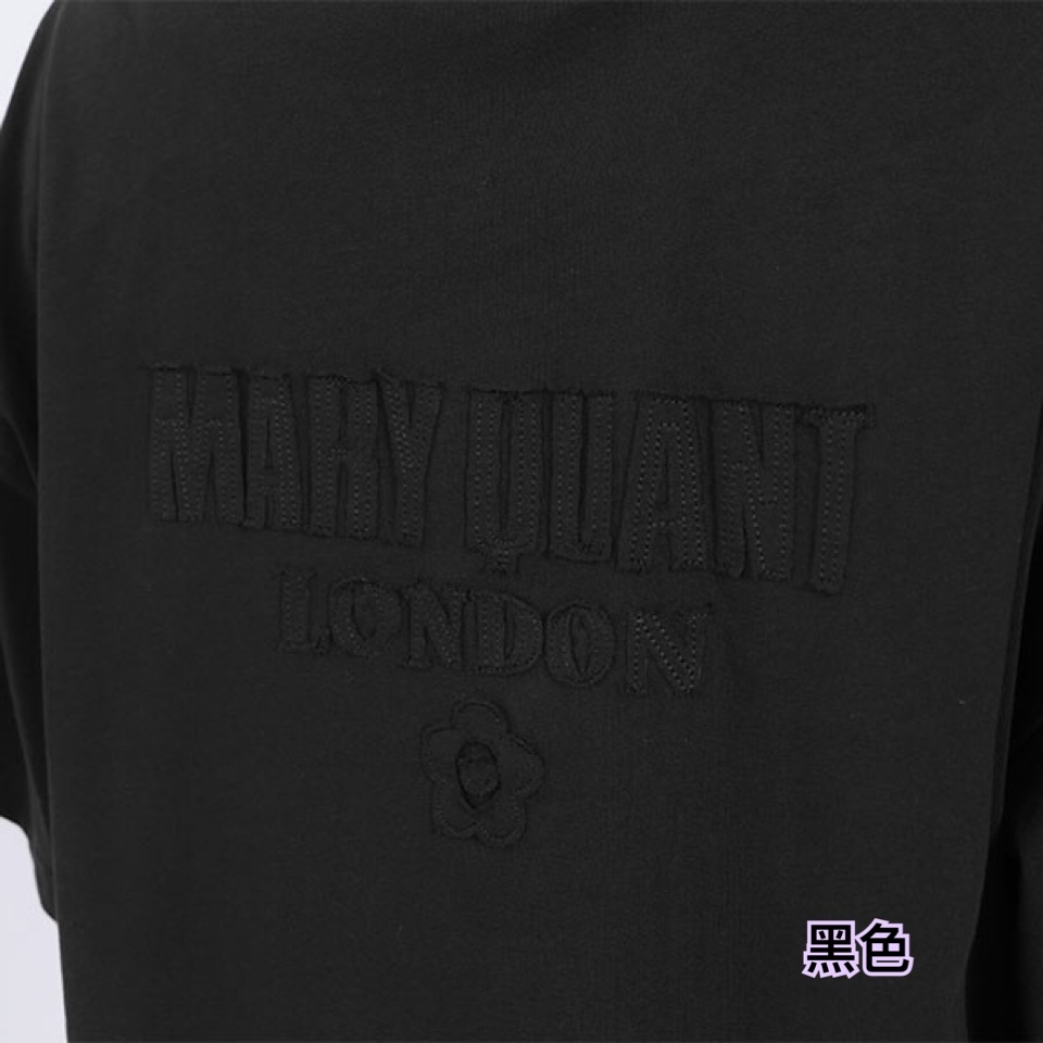 260324 新款Mary Quant 小花logo / 背面有字短袖Tee / 多色