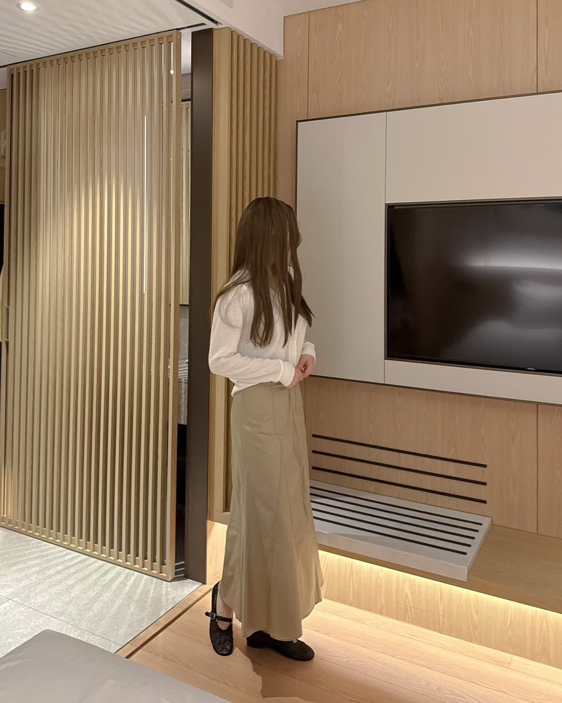 韓國連線 輕盈優雅魚尾長裙