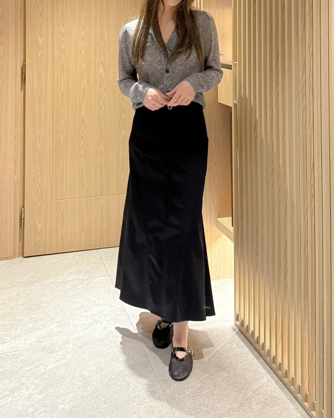 韓國連線 輕盈優雅魚尾長裙