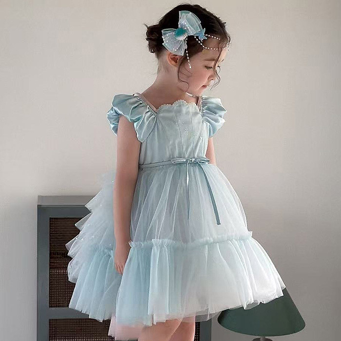 正韓夏aiai 藍精靈的祝福洋裝