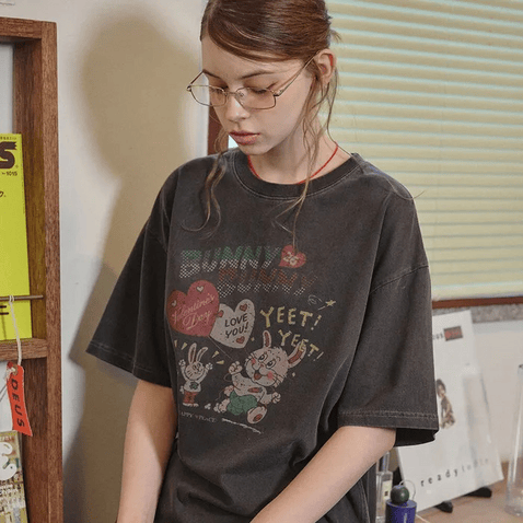 CPGN STUDIO｜BUNNYNNY Pigment T-shirt [2 colors]