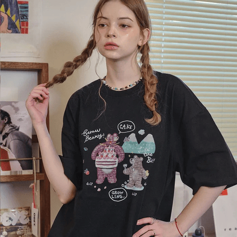 CPGN STUDIO｜DTP Cake Bear T-shirt [2 colors]