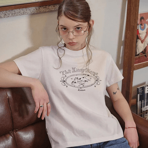 CPGN STUDIO｜Kitty Home Crop T-shirt [2 colors]