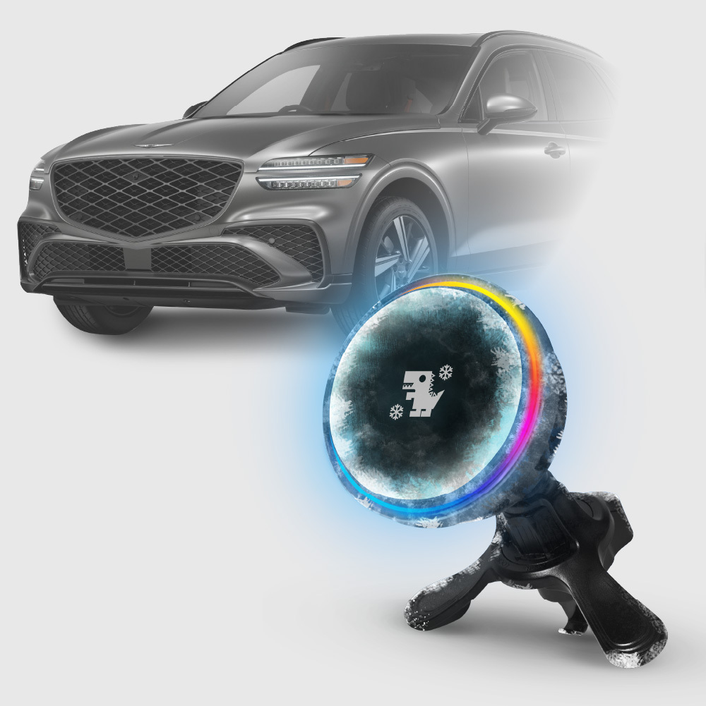 GENESIS GV70 系列｜XILLA黑鏡冰核智充手機架