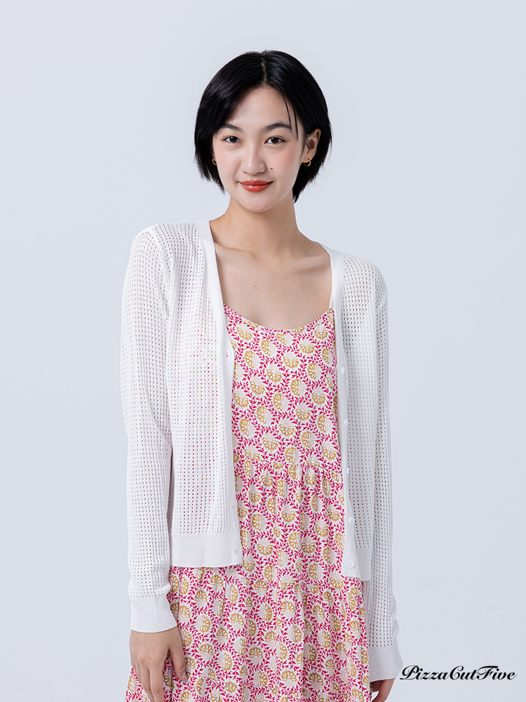 [兩件1580]網狀針織薄外套 PizzaCutFive PCF261415017