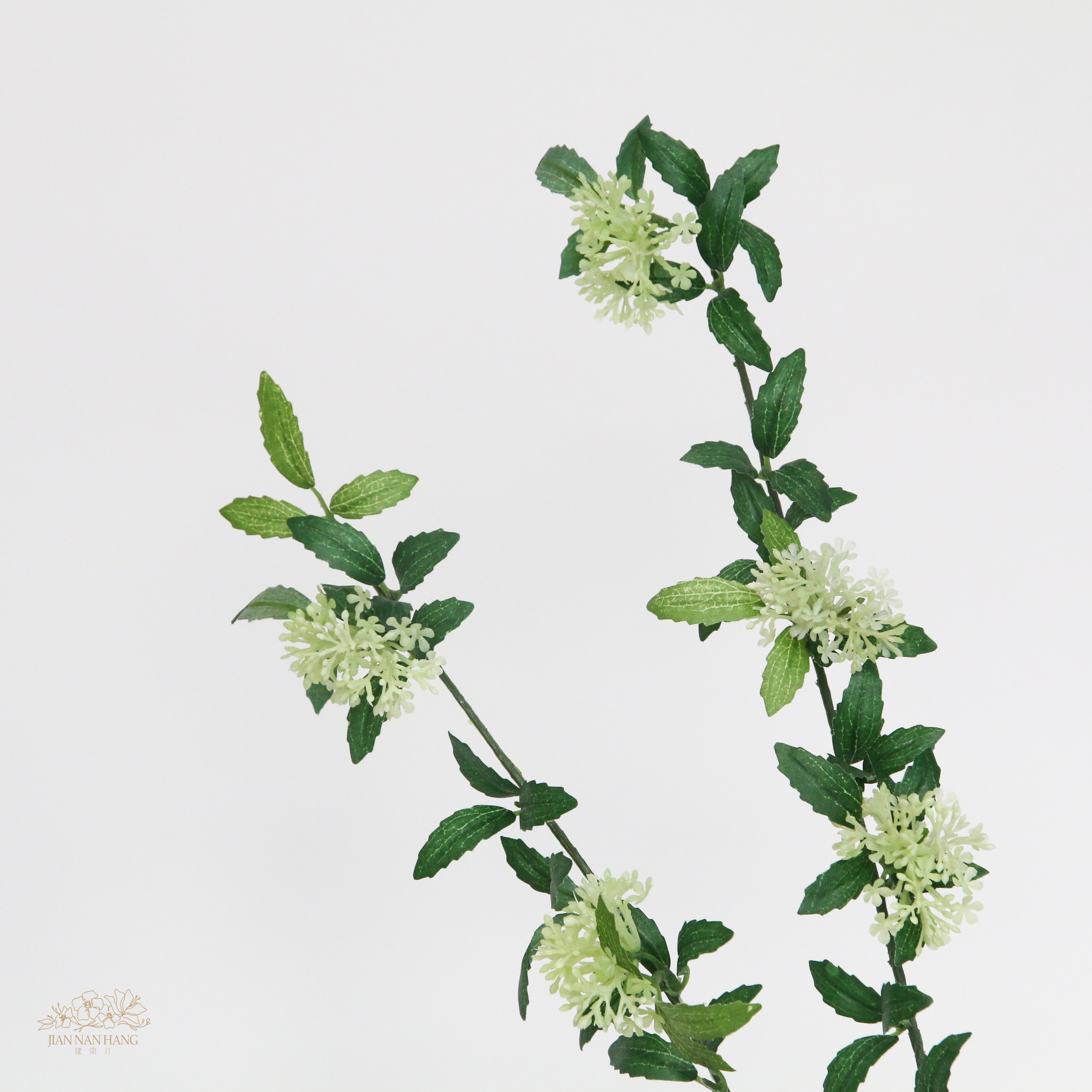 人造花 桂花 白綠