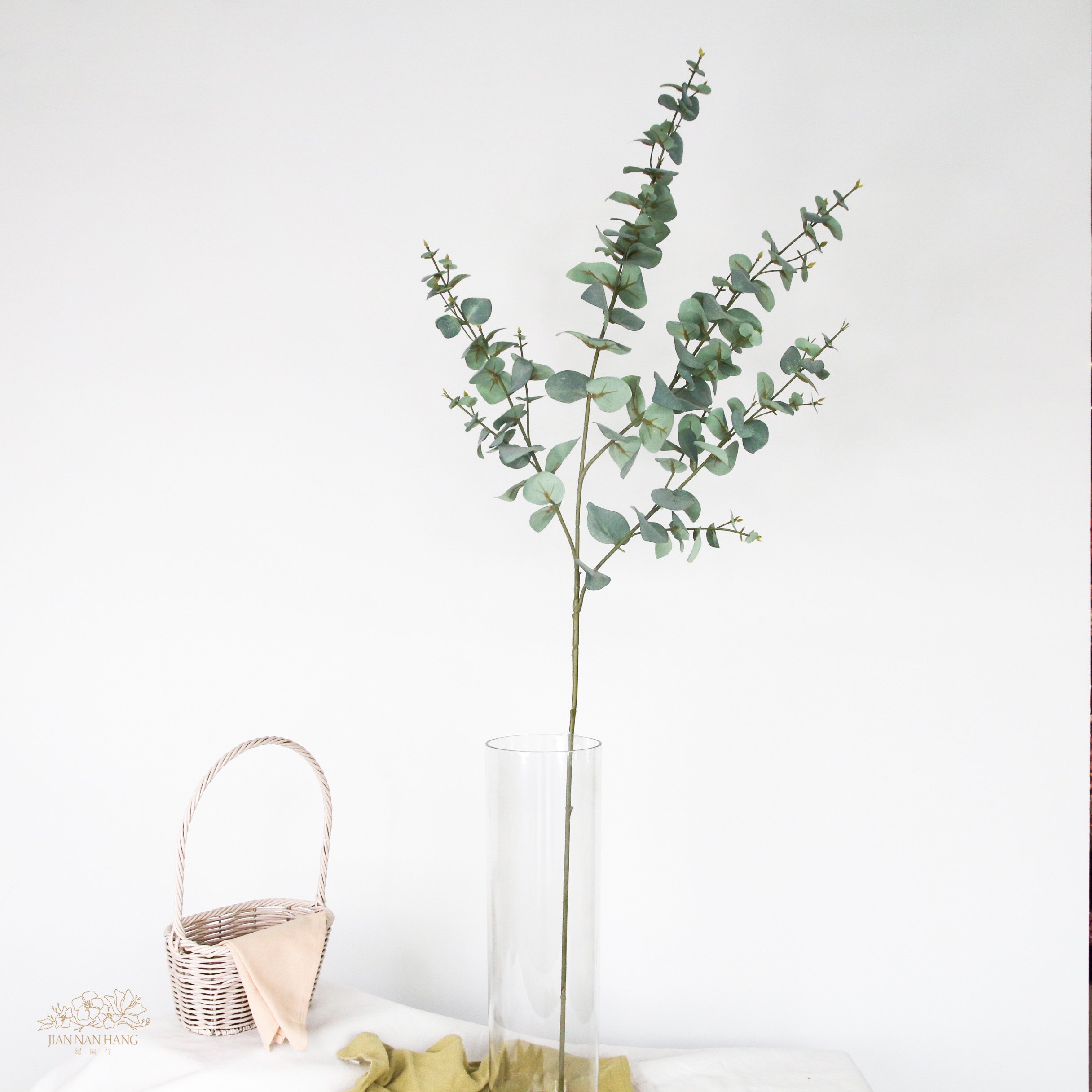 人造葉 尤加利長枝 長115cm