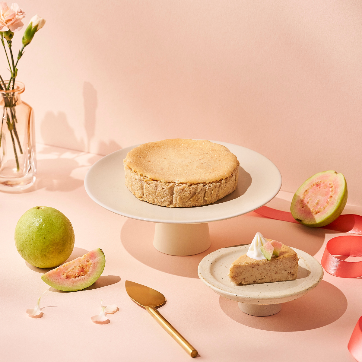 無麩質巴斯克乳酪米蛋糕禮盒-紅心芭樂300g (奶蛋素)｜舊振南