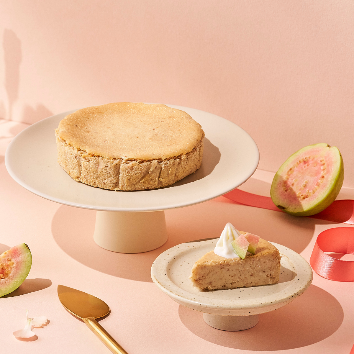 無麩質巴斯克乳酪米蛋糕禮盒-紅心芭樂300g (奶蛋素)｜舊振南