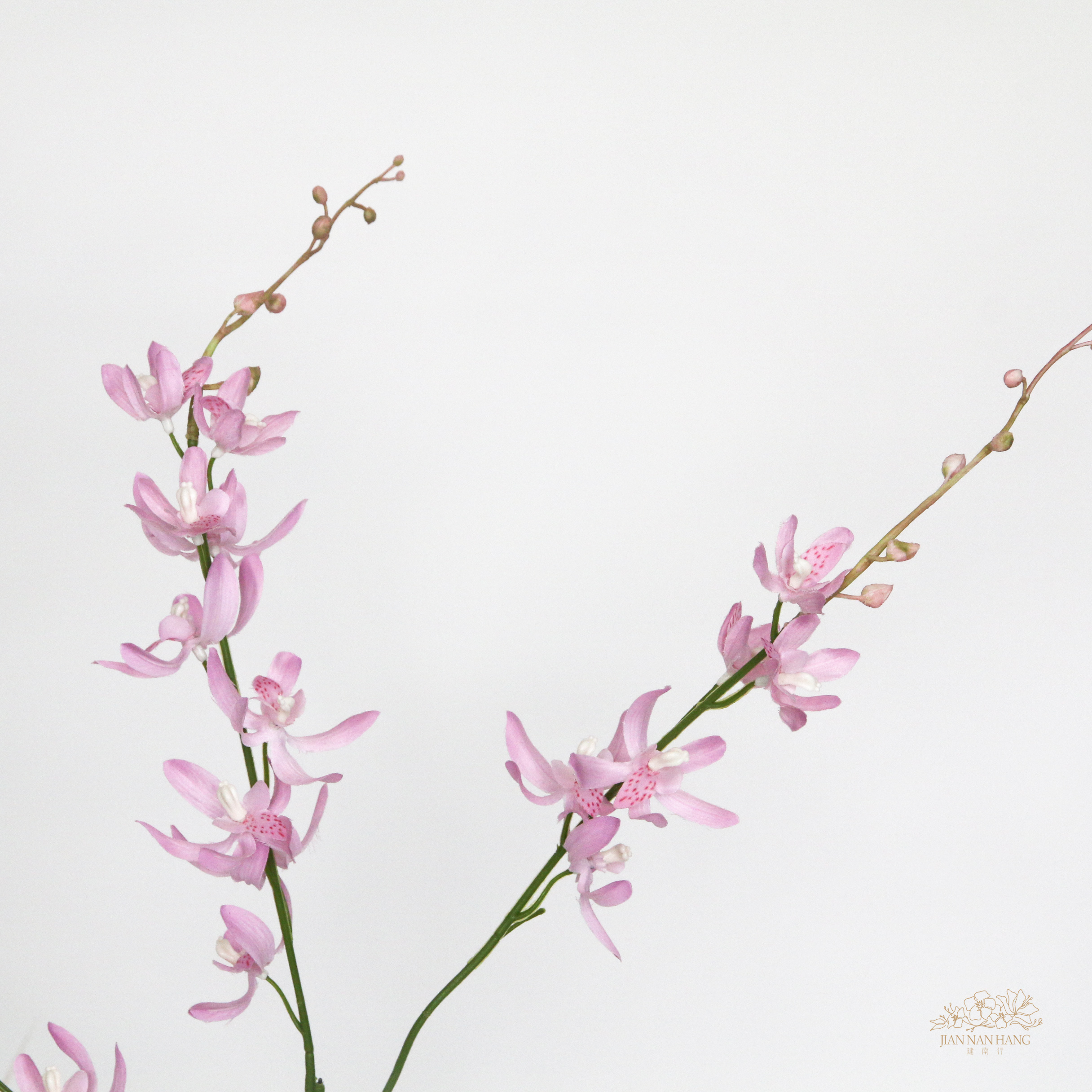 人造花 大花蕙蘭 淺紫