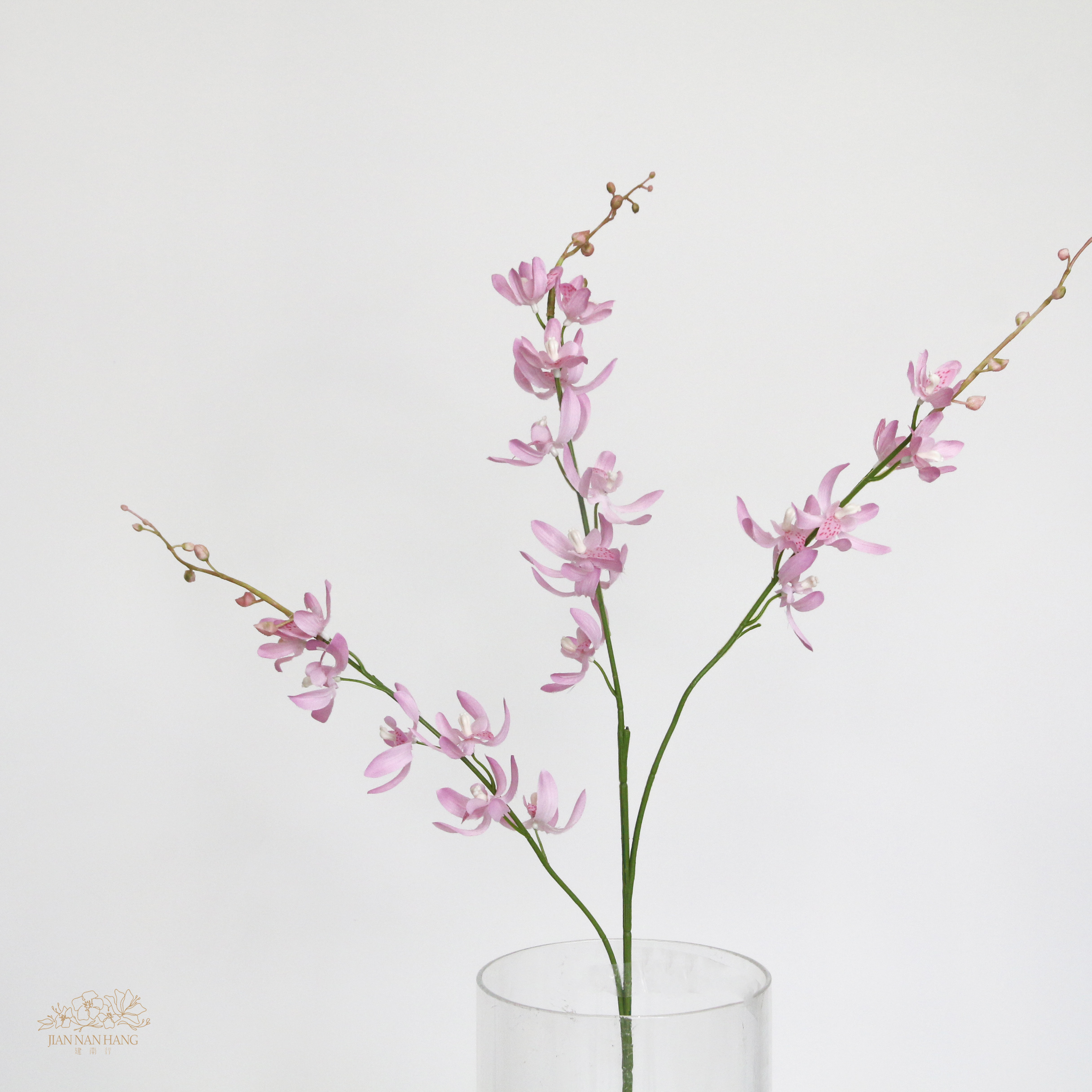 人造花 大花蕙蘭 淺紫