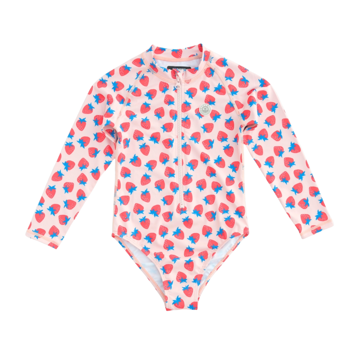 〖 Badawii 〗粉色草莓防曬一件式泳衣