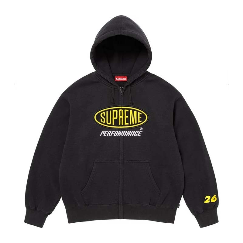 Supreme Oval Logo Zip Up Hooded 黑色 拉鍊 連帽外套 SUP-575 [台灣現貨]
