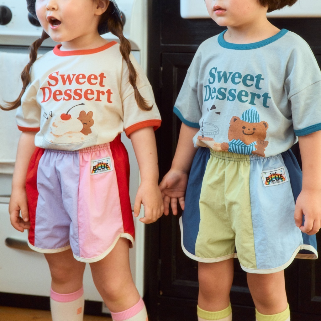 韓國🇰🇷1stblue 夏日拼色短褲(5-15)