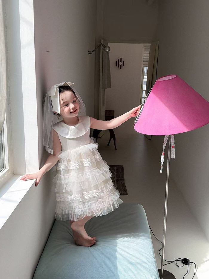 正韓夏aiai 純白夢幻公主洋裝