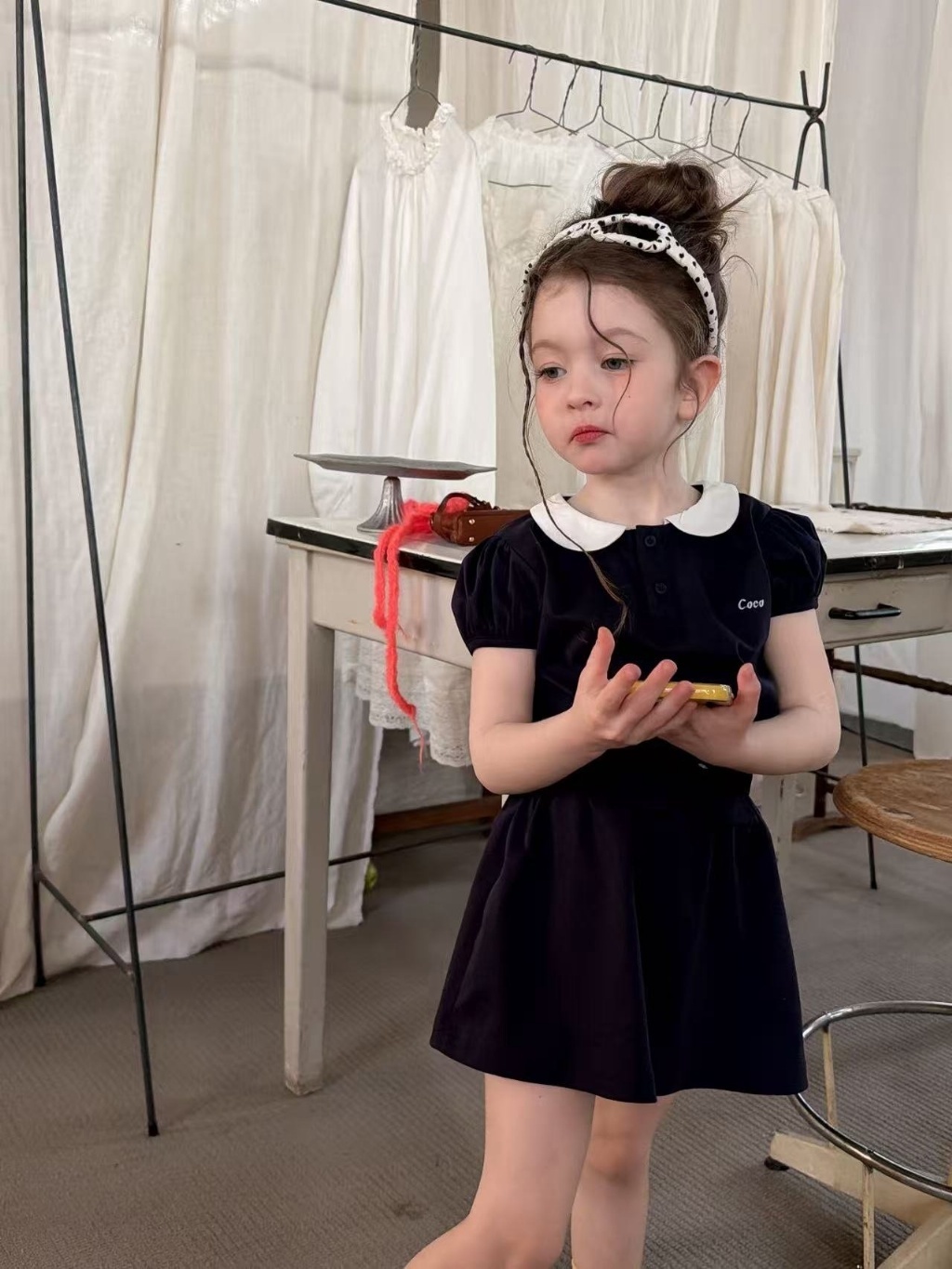 正韓夏aiai 黑色小香感套裝