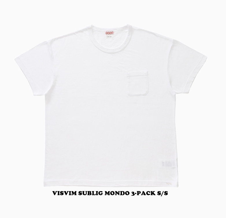 VISVIM 2026 S/S SUBLIG MONDO 3-PACK S/S (EX JUMBO) - PRE ORDER ITEM (預訂中)