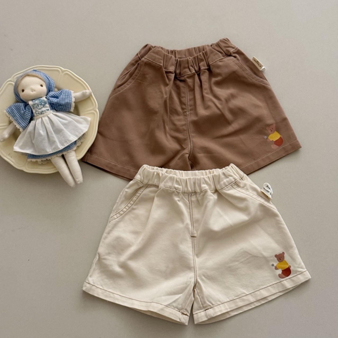 可愛小熊休閒短褲