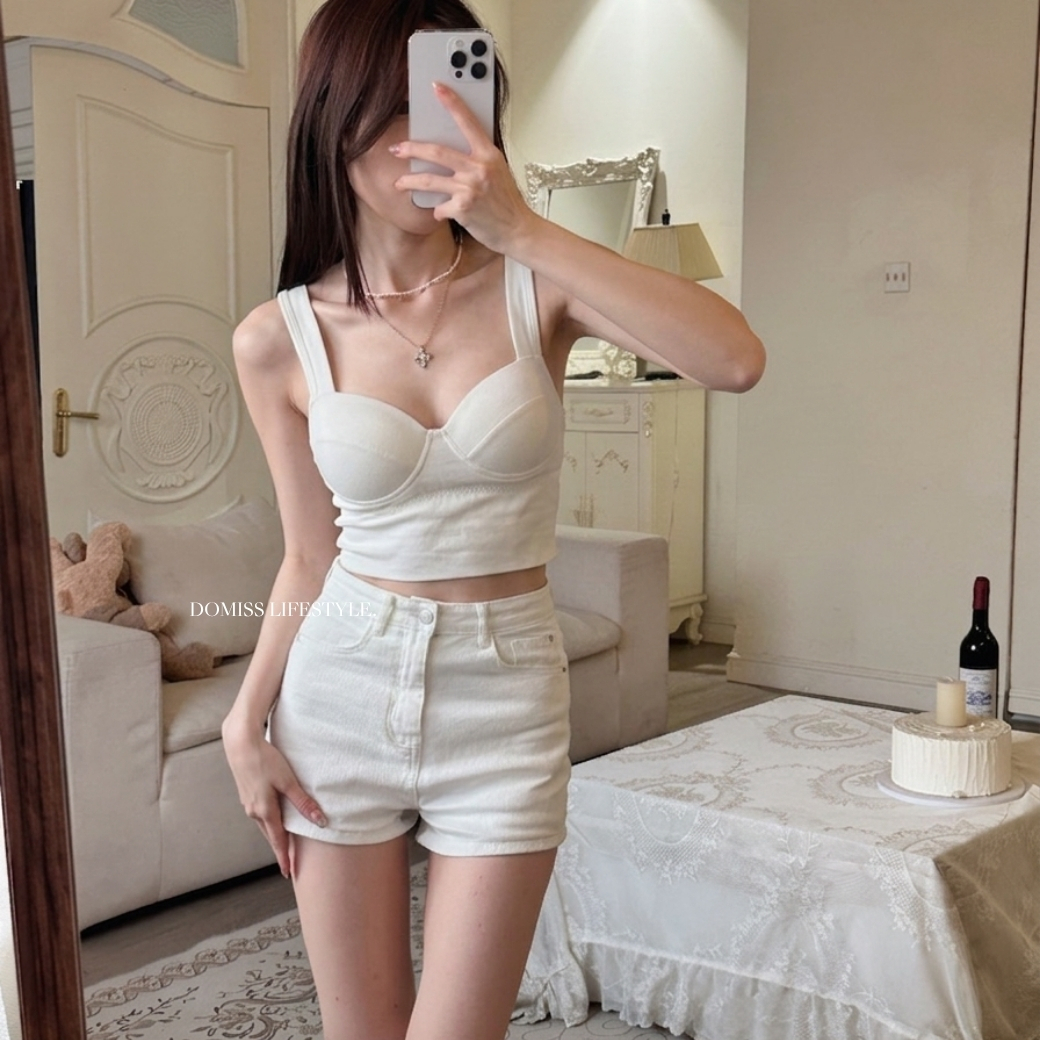 【立體胸型】DOMISS寬肩帶背心 Bra Top-2色(現+預)