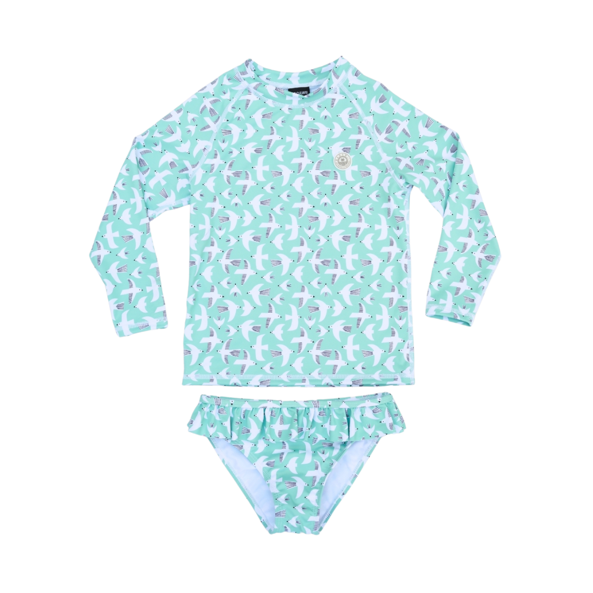 〖 Badawii 〗粉綠海鷗防曬兩件式泳衣