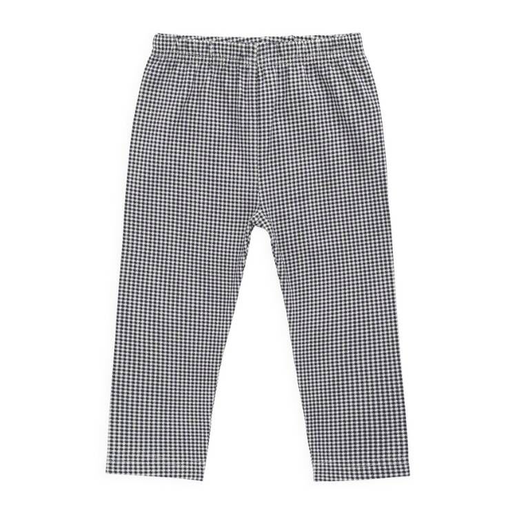 （預購）JAMIEKAY 海軍藍格紋長褲 Organic Cotton Everyday Legging - Dash Gingham Navy
