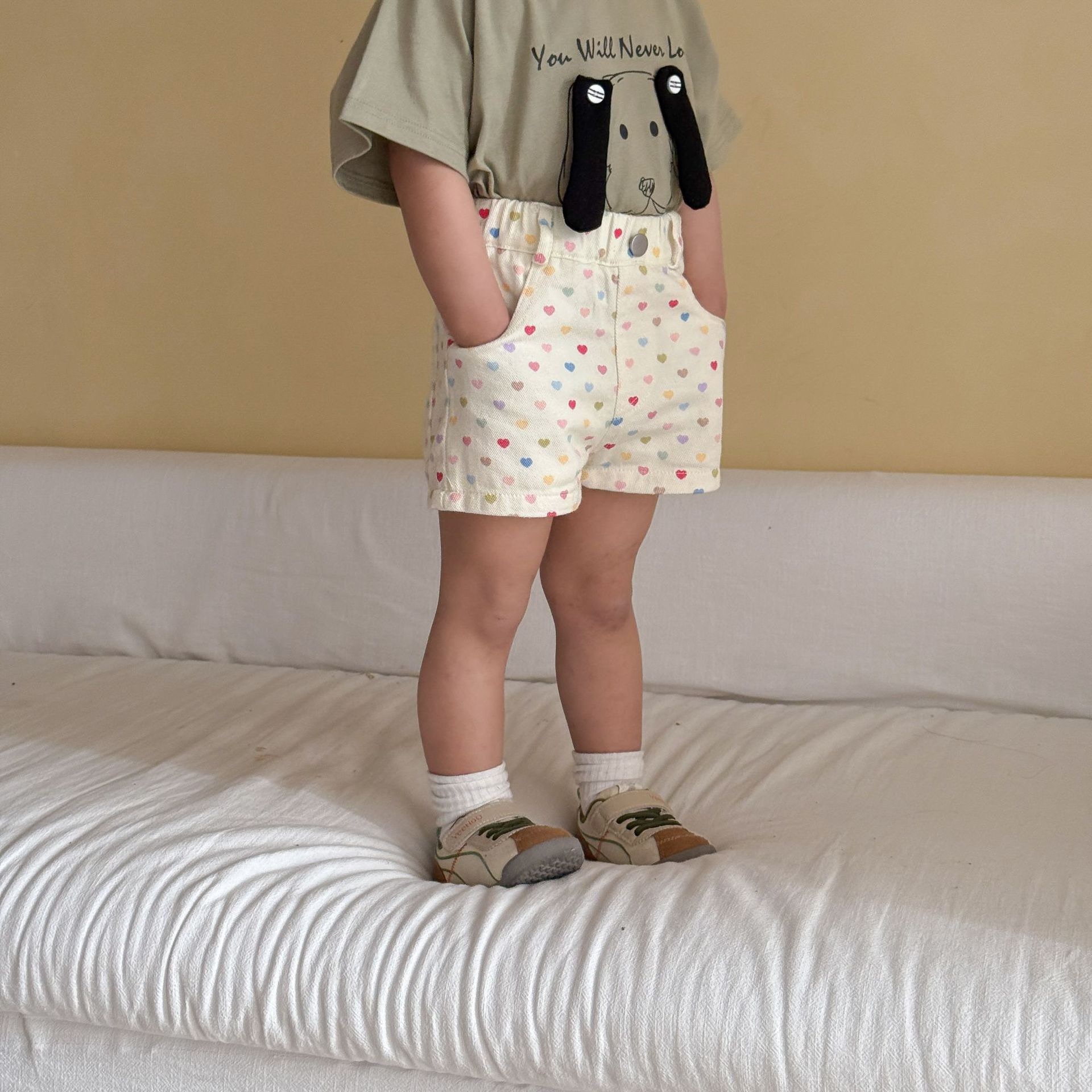 兄弟姐妹一起穿_四色日常短褲