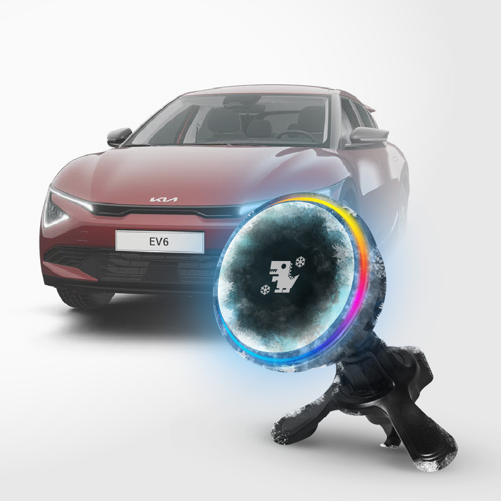 KIA EV6 系列｜XILLA黑鏡冰核智充手機架